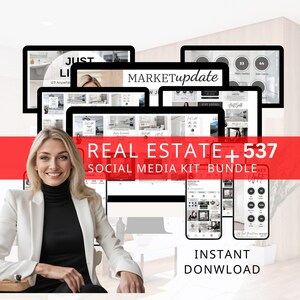 Real Estate Social Media Template Real Estate Instagram Post Realtor Social Media Real Estate Instagram Stories Realtor Template Social Kit