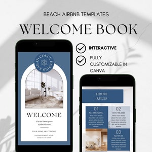 Welcome Book for Airbnb Hosts Vacation Rental Guestbook Template Welcome Template for Airbnb Host  Manual for VRBO Short Term Rental Digital