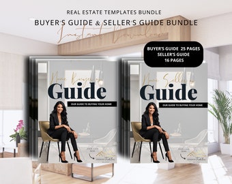 Real Estate Buyer & Seller Guide Template Bundle (Canva Editable) (Digital Download)