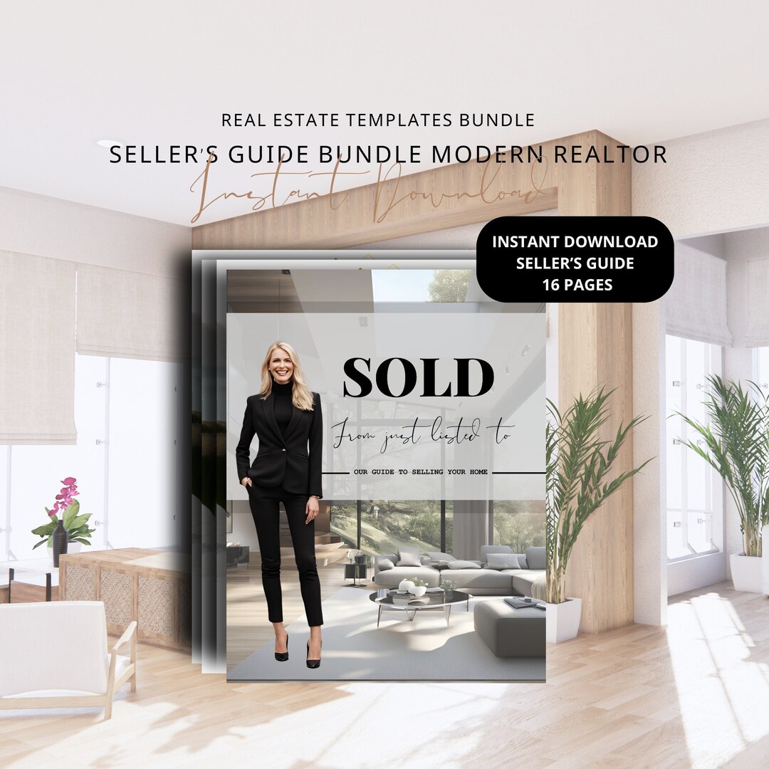 Real Estate Seller Guide Template: Realtor Listing Presentation (canva ...