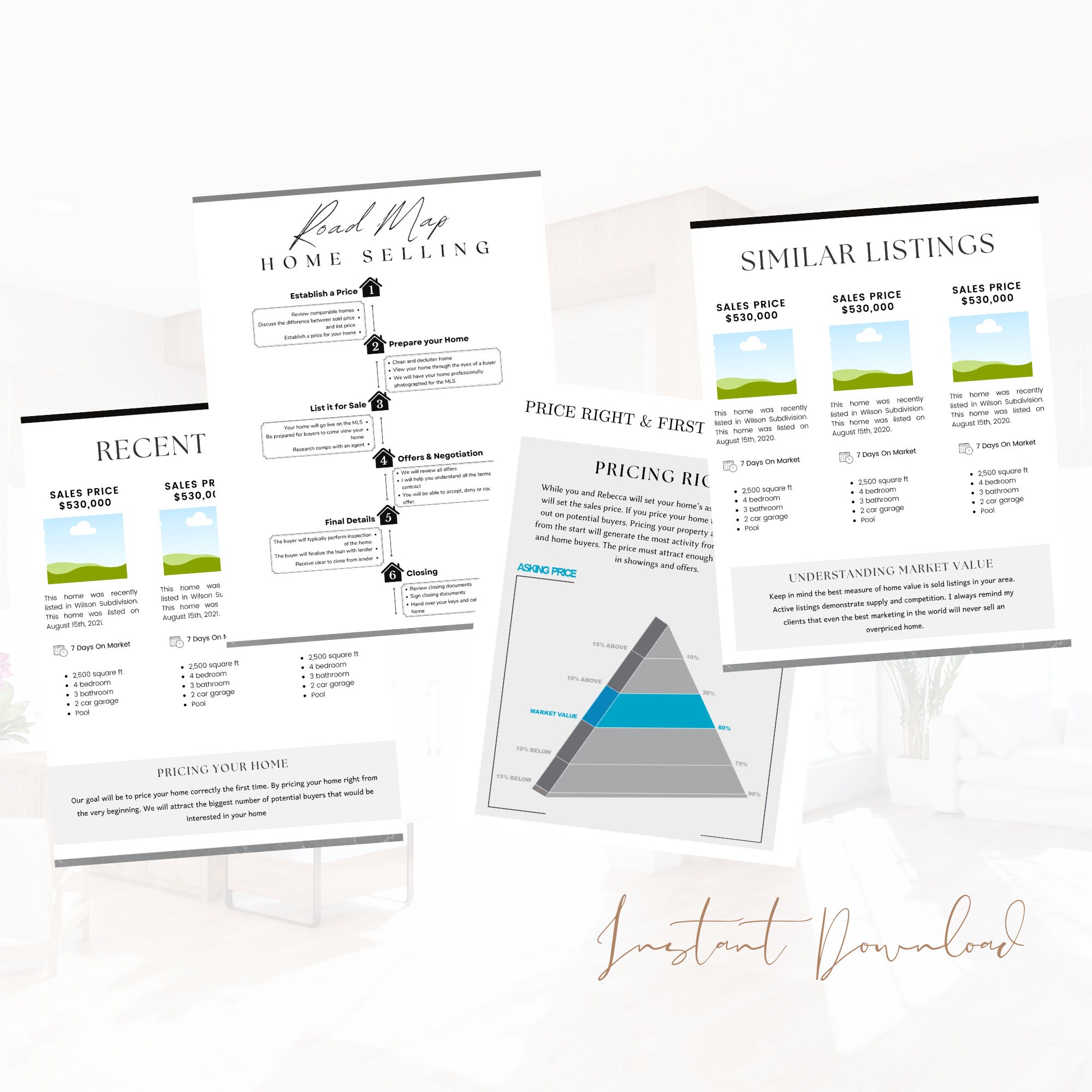 Seller Setting Page Example Real Estate Seller Guide Template: Realtor Marketing Packet (canva, 16 ...