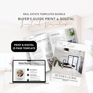 Buyer Guide Real Estate Home Buying Process Guide Realtor Buyer Packet Buyer Presentation Real Estate Template Buyers Guide Instant Download