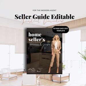 Home Seller Guide Template Real Estate Listing Presentation Real Estate Marketing Home Seller Guide Listing Packet CMA Packet Prelisting