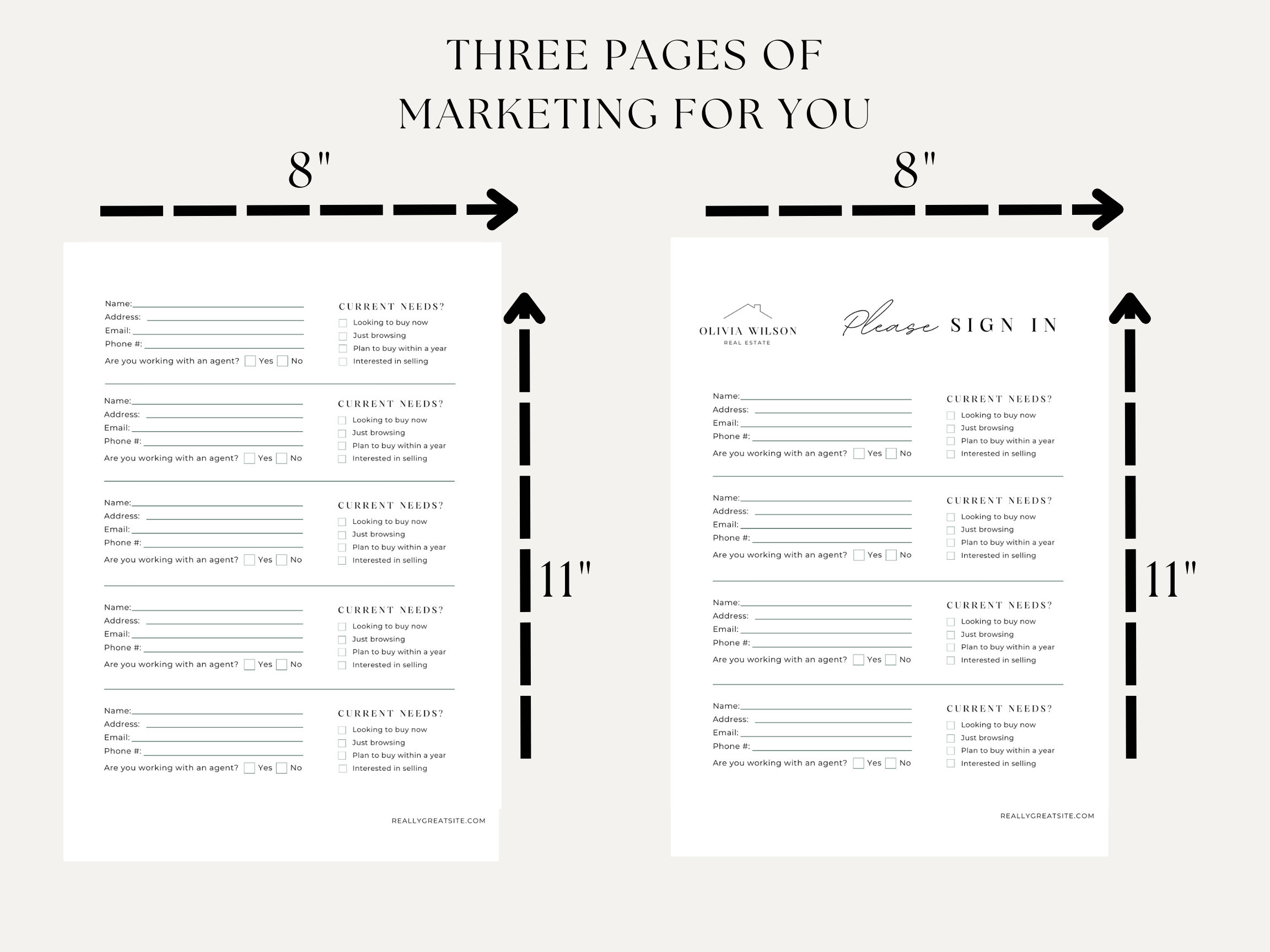 Open House Sign in Sheet Open House Sign in Sign Editable Etsy