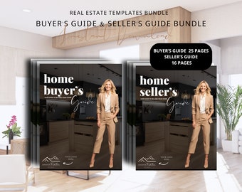 Real Estate Buyer & Seller Guide Template Bundle (Canva Editable, Digital Download)