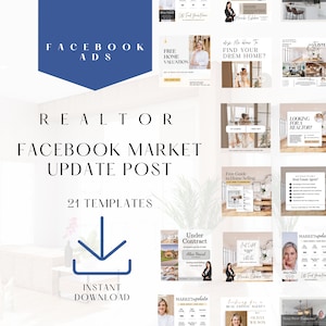 Real Estate Facebook Ad Real Estate Marketing Realtor Marketing Canva, Real Estate Ad Lead Magnet Real Estate Template Facebook Ad CANVA