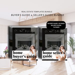 Real Estate Seller Guide and Home Buyer Guide Bundle Real Estate Marketing Home Seller Guide CMA Packet Listing Presentation Guide Canva