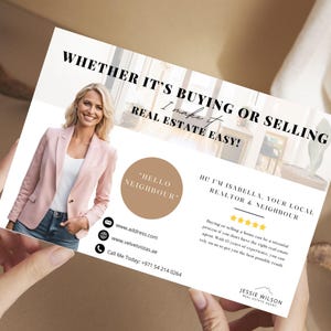 Makramee Postkarten Canva Template Realtor Postkarten Immo Postkarten Mailer Hausverkäufer Postkarten Faming Postkarten Makler Post