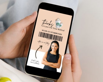 Real Estate Referral Card: Thanks A Latte Marketing (Digital Download)