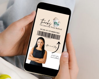 Real Estate Referral Card: Thanks A Latte Marketing (Digital Download)