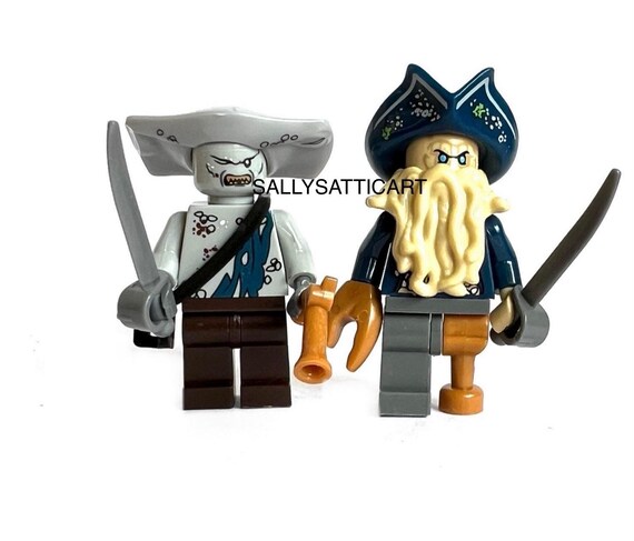 3 D Printed Custom Pirates Davy Jones Maccus Hammerhead Minifigures Etsy