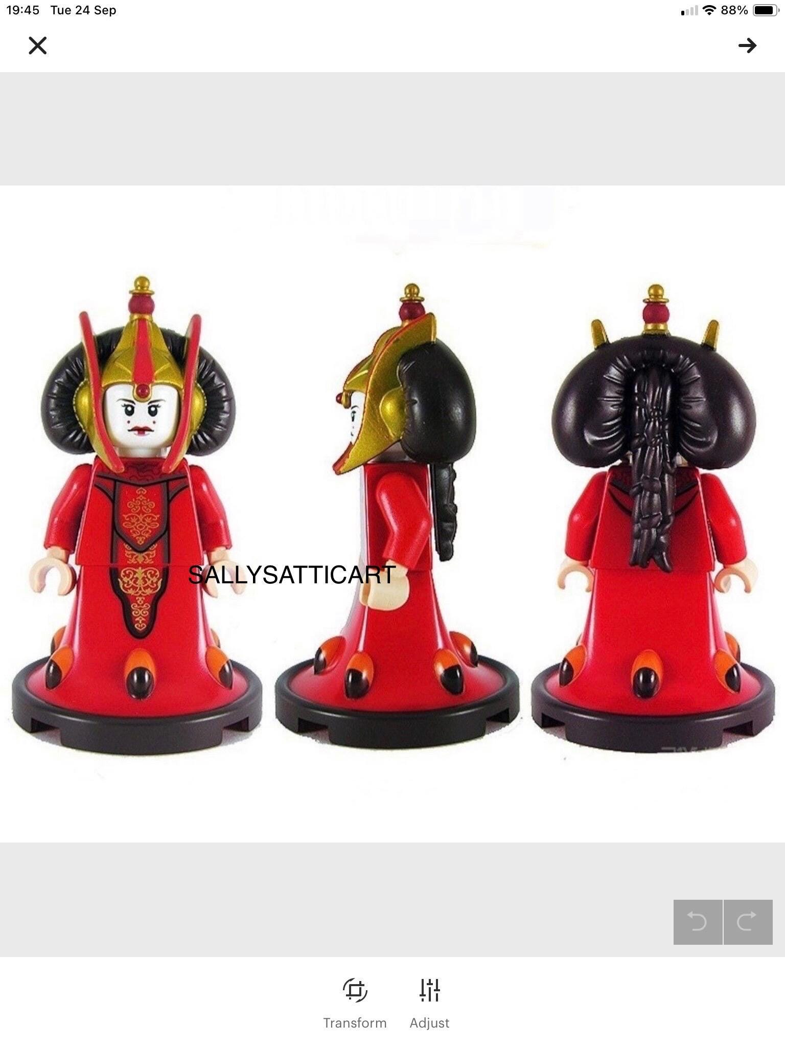 3D Printed Queen Amidala Minifigure Custom Etsy
