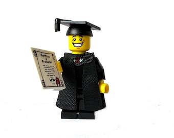 3D Printed Graduation Graduate Minifigure Custom