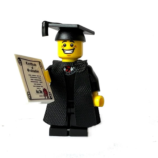 3D Printed Graduation Graduate Minifigure Custom