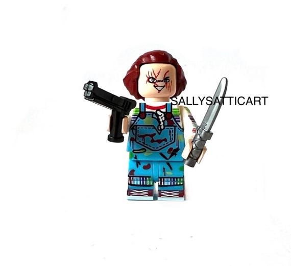 3D Printed Custom Chucky Minifigure Dual Head Etsy