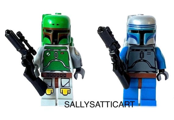 3D Printed Boba Jango Fett Minifigures Etsy