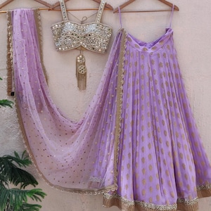 Mirror Work Lehenga Choli: Custom Indian Designer Outfit