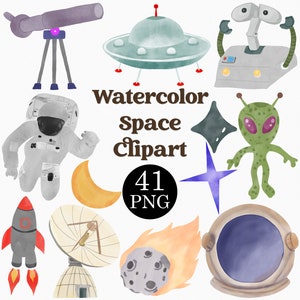 Imágenes prediseñadas del espacio en acuarela, imágenes prediseñadas de astronauta, imágenes prediseñadas de cohete, imágenes prediseñadas del espacio exterior, imágenes prediseñadas de extraterrestre, imágenes prediseñadas de galaxia, imágenes prediseñadas de luna, LICENCIA COMERCIAL