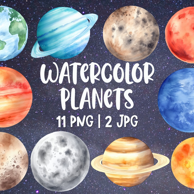Outer Space Clipart - Etsy