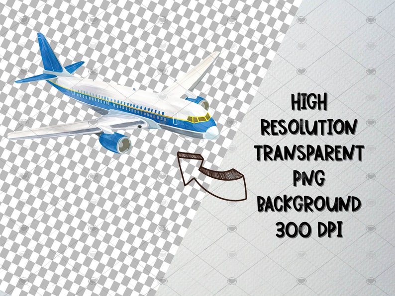May include: A white and blue aeroplane with a blue tail fin and blue accents on the wings. The aeroplane is flying in the air with a transparent background.