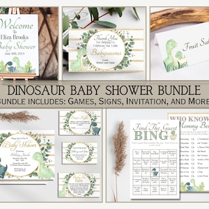 Dinosaur Baby Shower Decorations, Dinosaur Baby Shower Games, Dinosaur Baby Shower Invitation, Dinosaur Baby Shower Signs, Dino Baby Shower