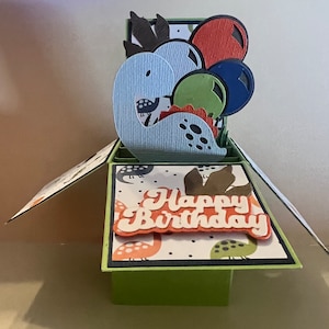 Carte pop-up dinosaure - Carte d'anniversaire