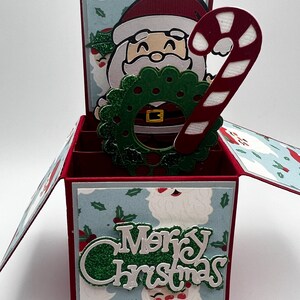 Carte de Noël Holly Jolly - Carte de voeux pop-up 3D