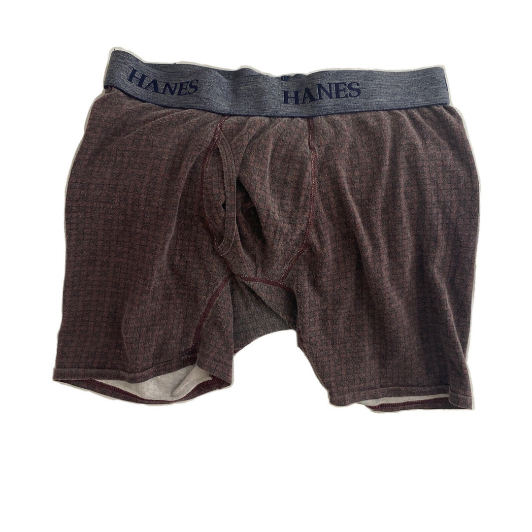 Hanes Our Most Comfortable Boxer Briefs Maroon Size Medium Etsy