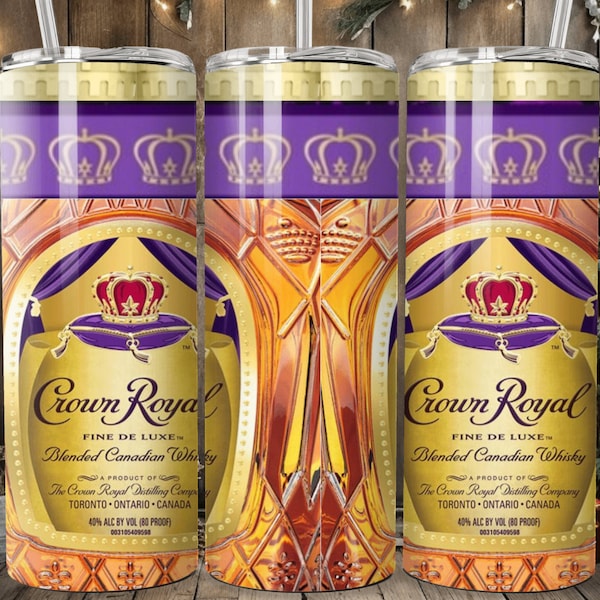 CROWN ROYAL 20oz Tumbler Design