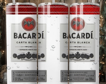 Bacardi Rum Tumbler Design Png File