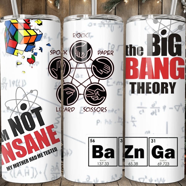 BIG BANG THEORY 20oz Tumbler Design