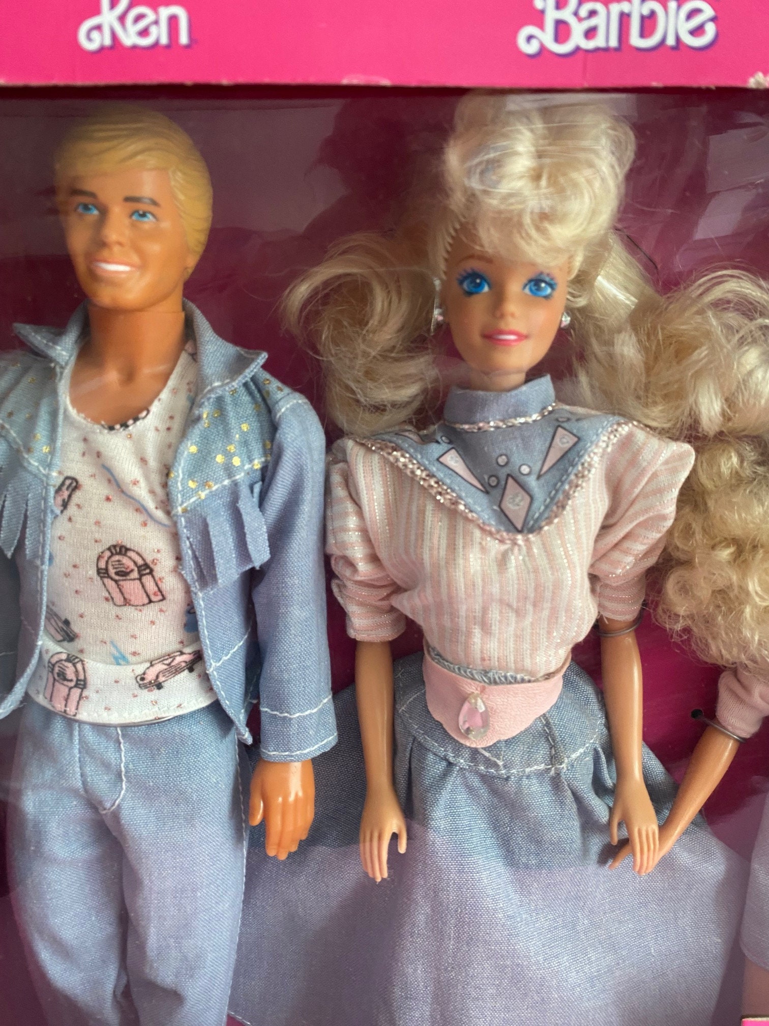 Vintage Cool City Blues Denim Set, Barbie, Ken & Skipper 4893 NRFB