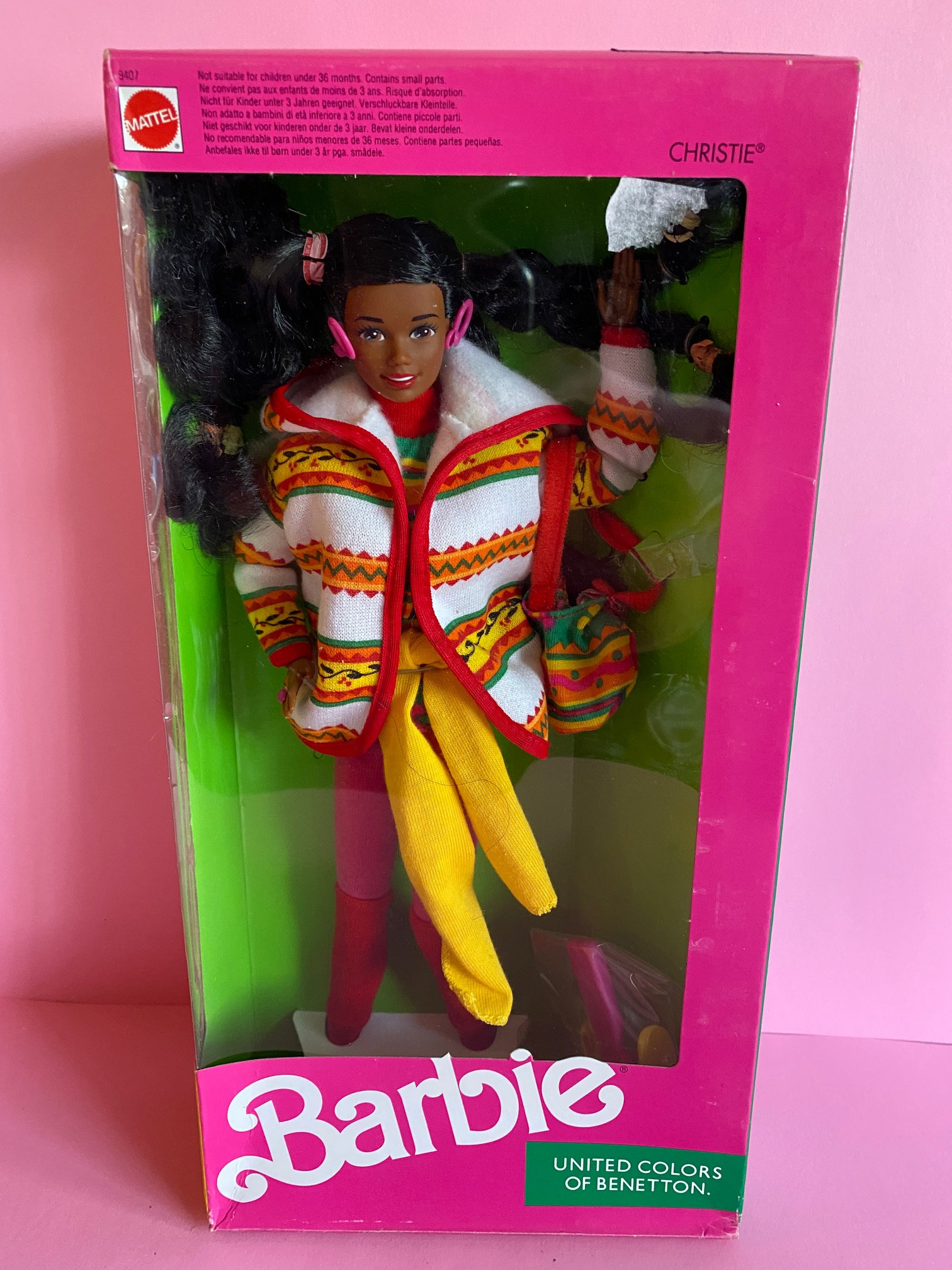 Vintage 1990 Mattel Barbie, United Colors of Benetton Christie Doll - Etsy