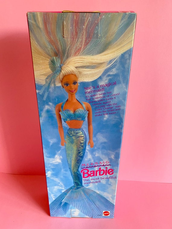 Vintage Mermaid Barbie Doll Hair Changes Rainbow Colors 1991 - Etsy Vintage Mermaid Barbie Doll Hair Changes Rainbow Colors 1991 - Etsy