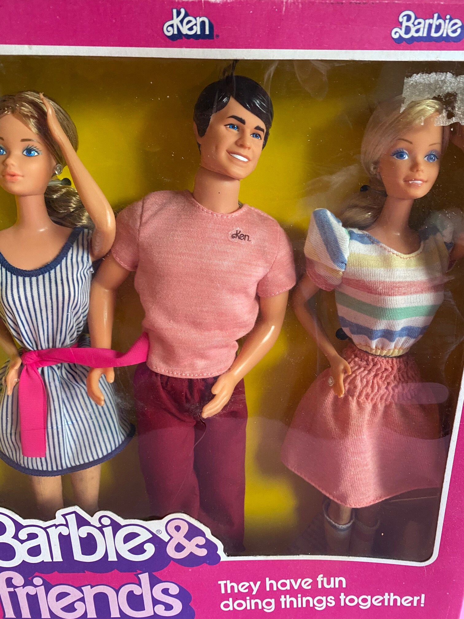 【バービー】 Vintage Barbie(バービー) & Friends Doll Set w P.J.， Ken & Barbie