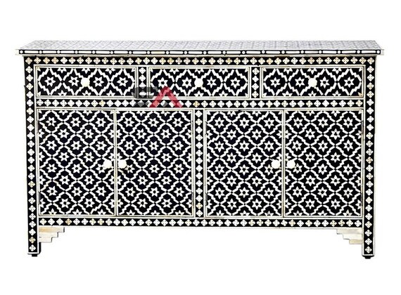 Bone inlay buffet table online
