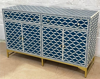 Handgefertigte Knochen Inlay Möbel, Buffet, Sideboard, Bone Inlay Sideboard, Inlay Sideboard, Sideboard, Buffetschrank