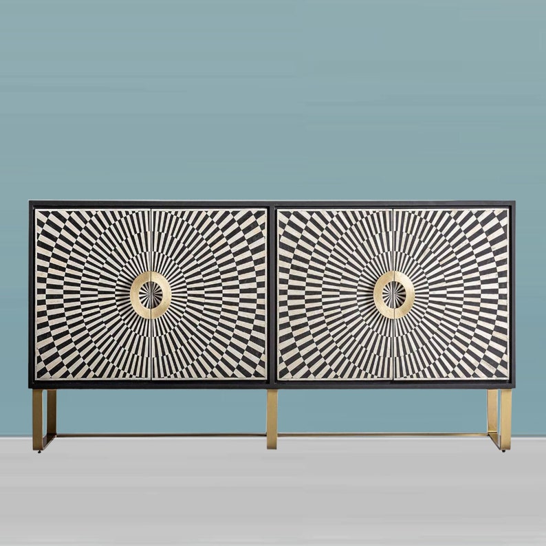 Bone Inlay Sideboard, Handmade Bone Inlay Furniture, Inlay Cupboard ...
