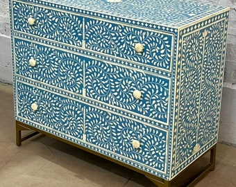 Handmade Bone Inlay Furnitures, buffet, Bone Inlay Sideboard, bone inlay buffet indigo, inlay sideboard,inlay cabinet