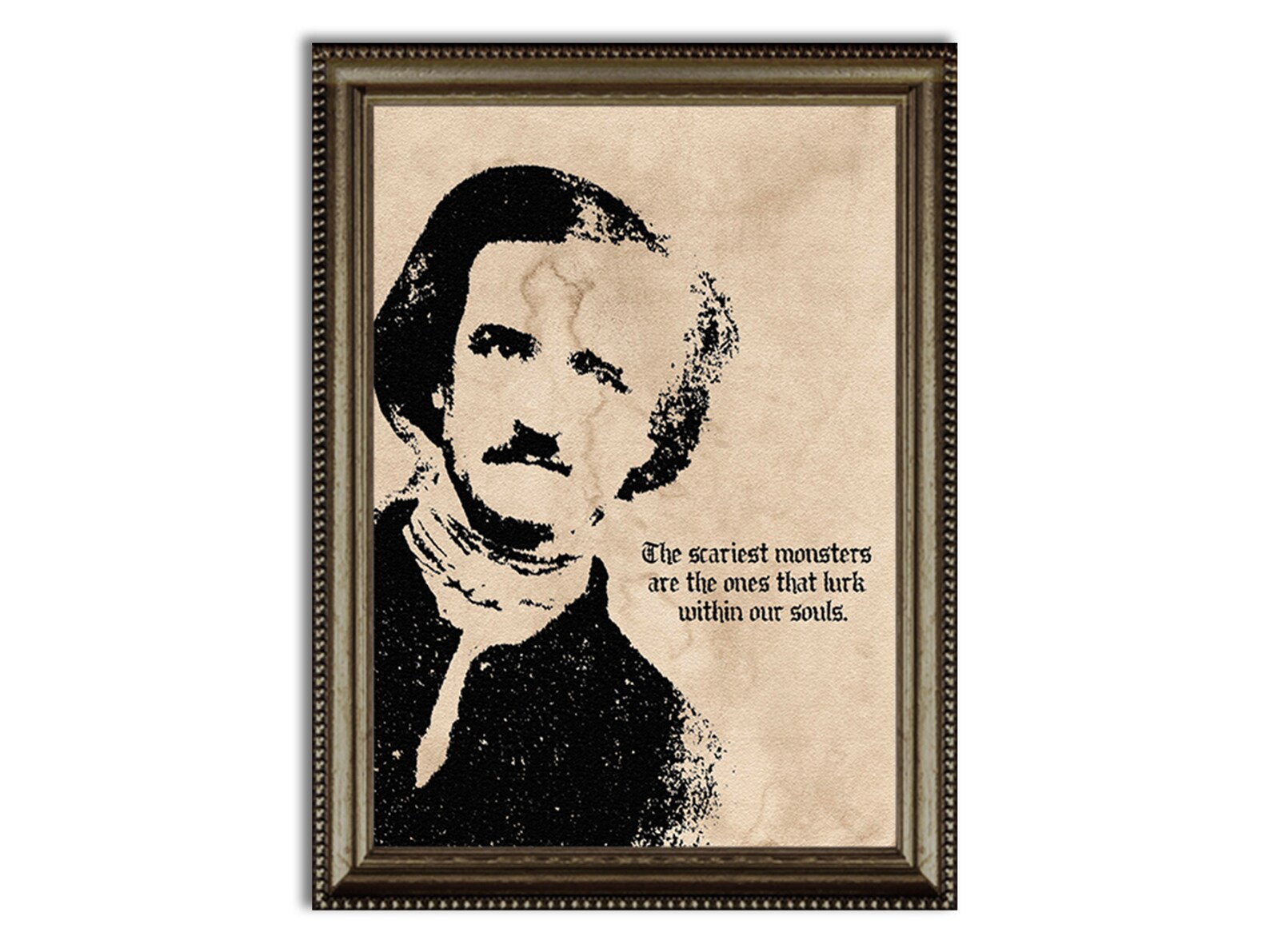 Edgar Allan Poe Poster Printable Vintage Art Dark Aesthetic Punk Gothic ...