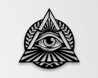 Illuminati Metall Wanddeko