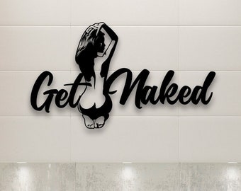 Get Naked Metal Wall Decor