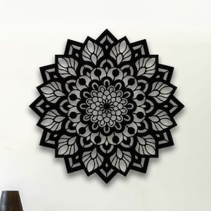 Mandala Metal Wall Art: Intricate Boho Home Decor