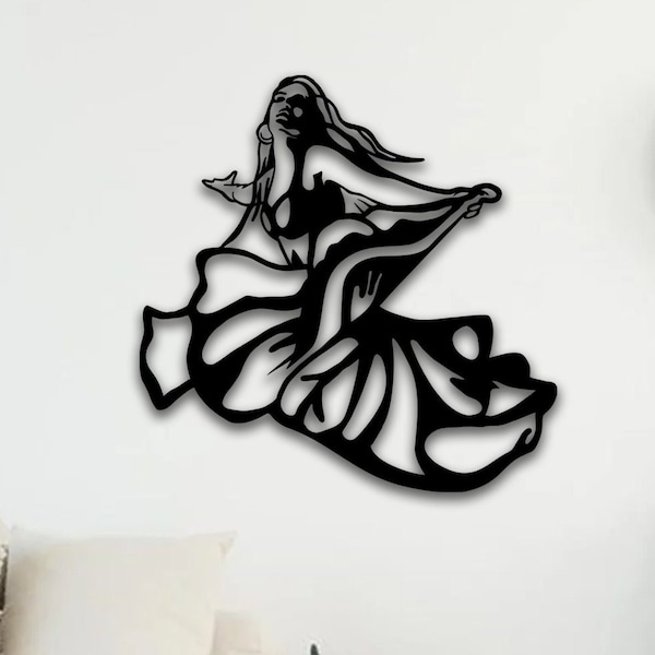 Dancer Woman Metal Wall Decor