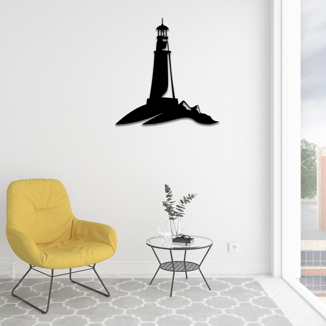 Lighthouse Metal Wall Decor Etsy