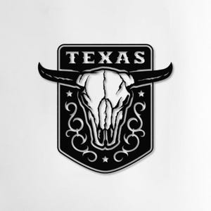 Texas Longhorn Metal Wall Art Western Decor Rustic Cowboy Sign, Longhorn Skull, Western Ranch Decor, Rustic Cowboy Style