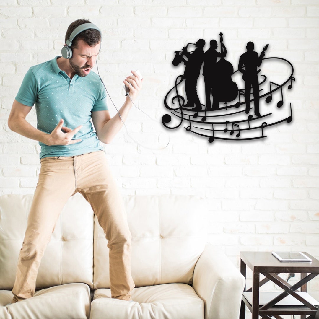 Jazz Music Metal Wall Decor Etsy