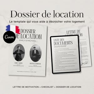 Template Dossier de Location Canva – Pro & Minimaliste (couple)