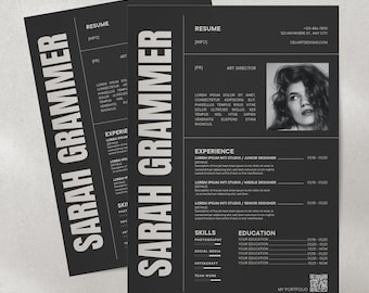 Resume Template, Cv Design Canva, Best Cv Resume Layout, 2023 Resume, Clean Modern Resume
