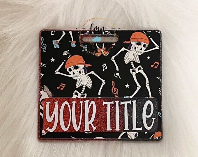 Skeleton Badge Buddy| Nurse Badge Buddy| Medical Badge Buddy|Custom Badge Buddy|Halloween Badge Buddy|glitter badge buddy
